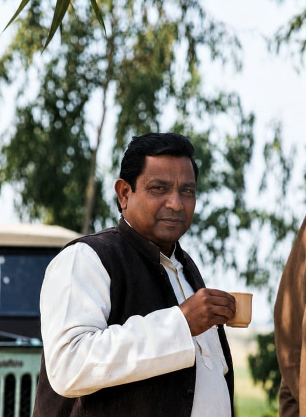 A member of the Chhipa family, makers behind Indicum